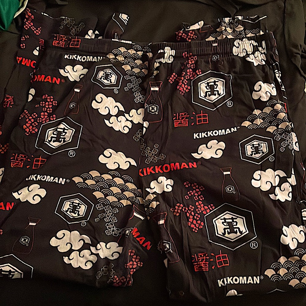 Cute Hot Topic Kikkoman Soy Sauce Pants